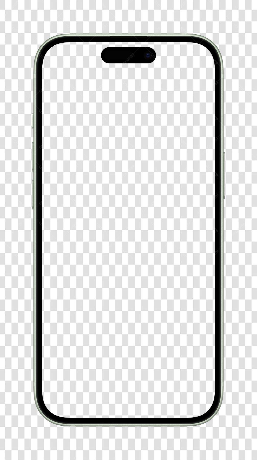 Mockup Celular PNG com fundo transparente