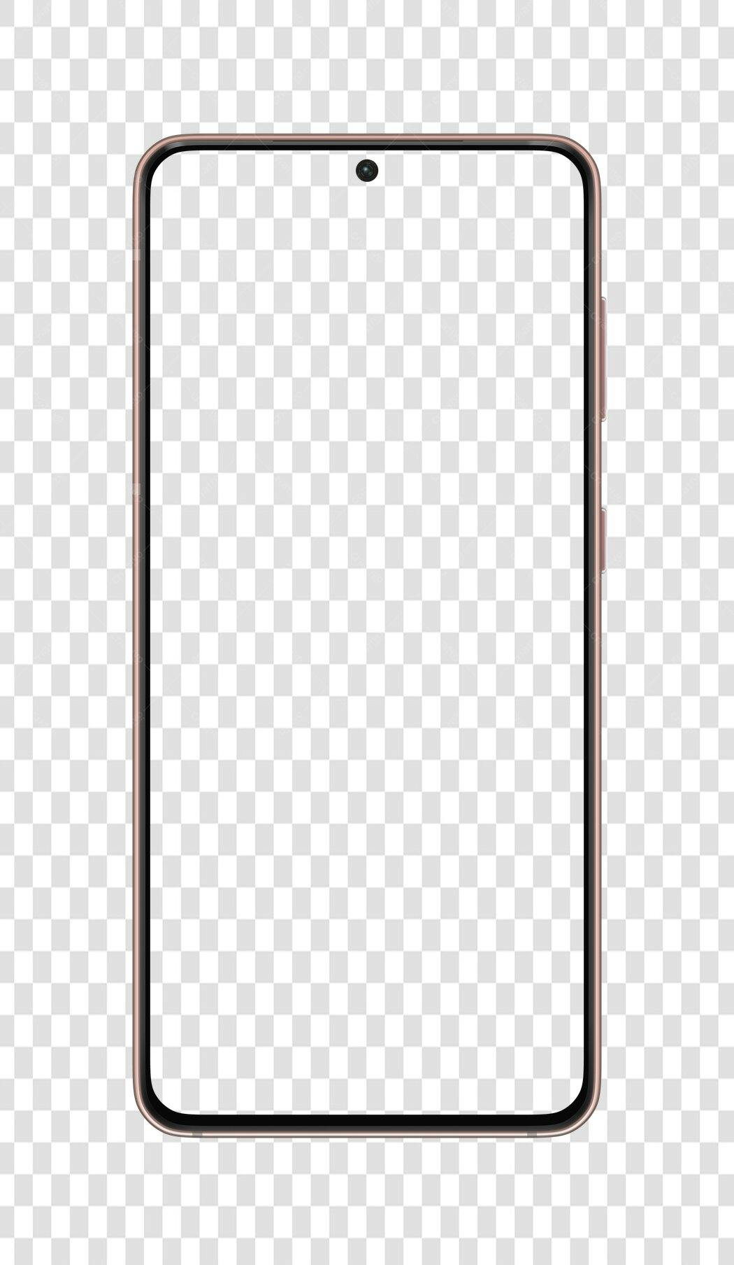 Mockup Smartphone Rosa PNG com fundo transparente