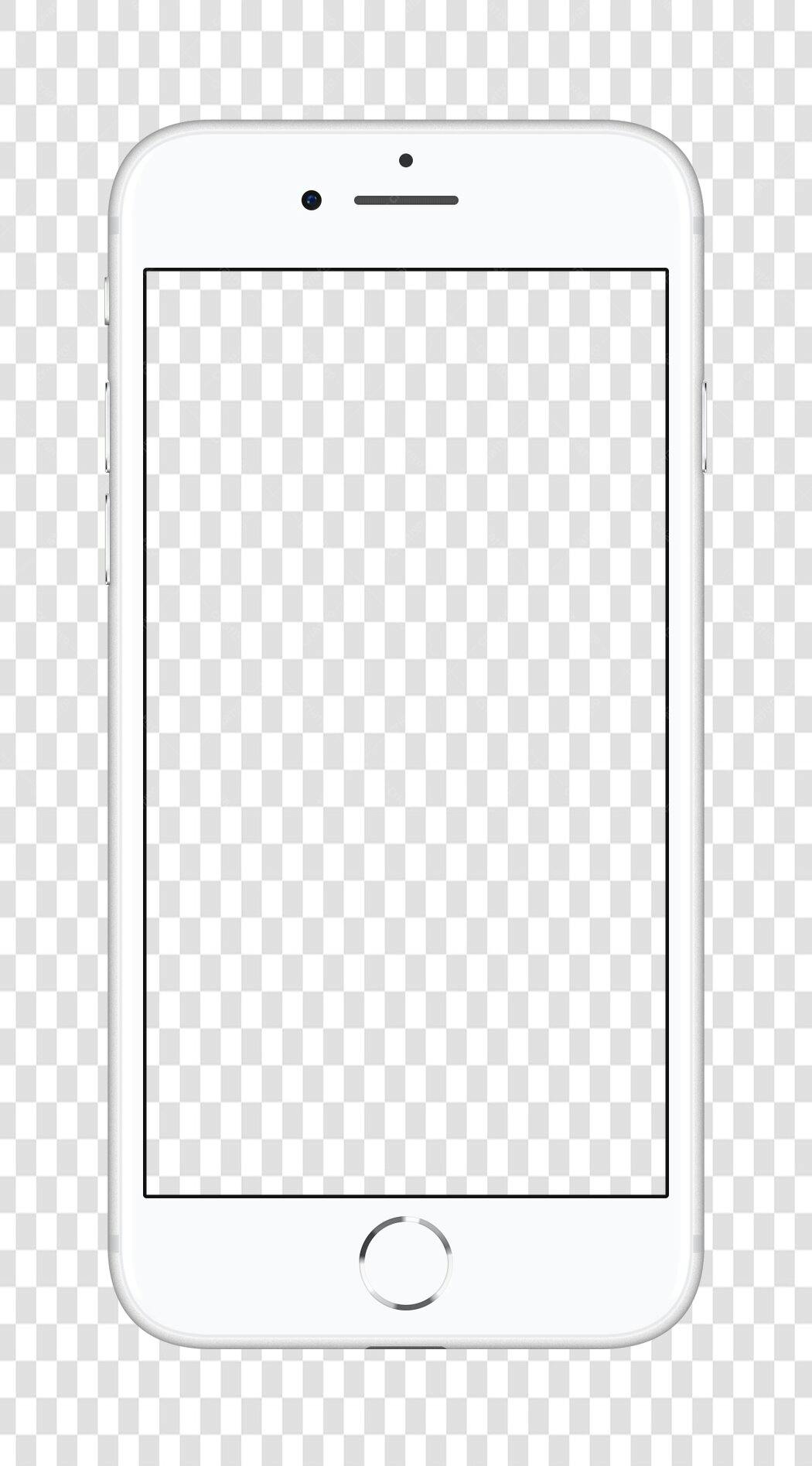 Mockup Celular Branco PNG com fundo transparente
