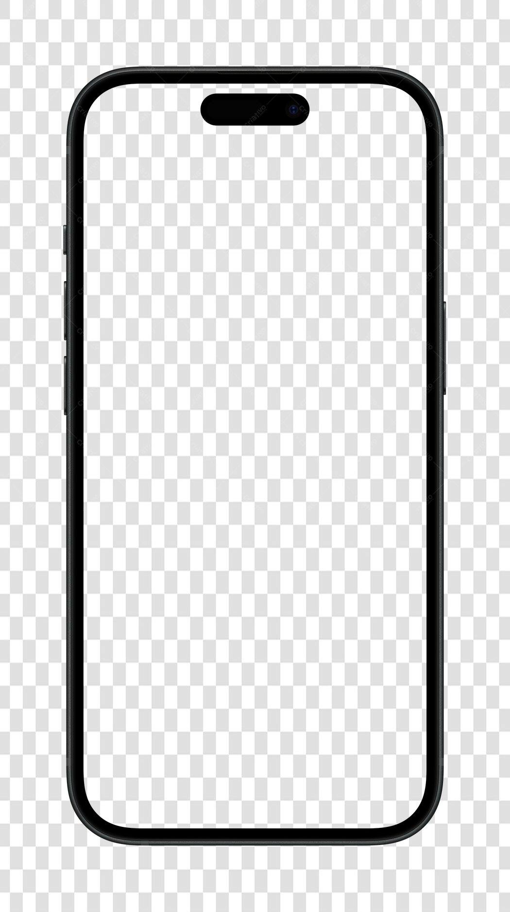 Mockup Celular PNG com fundo transparente