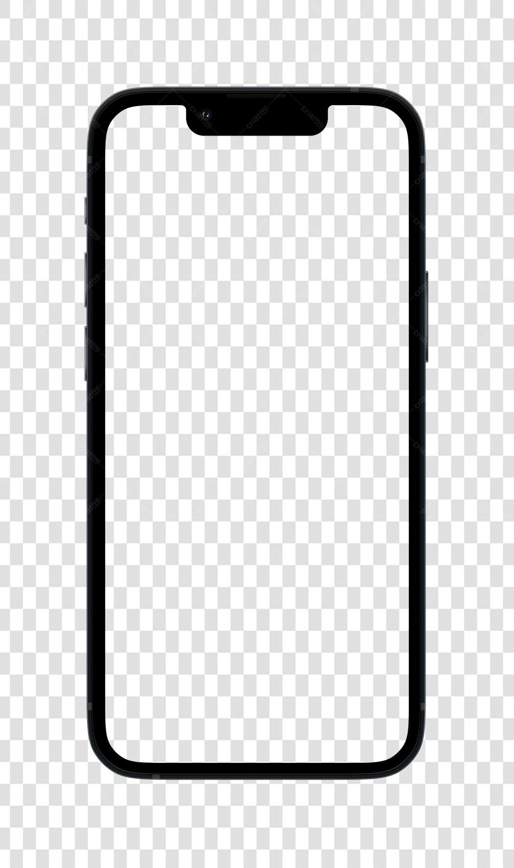Mockup Celular PNG com fundo transparente