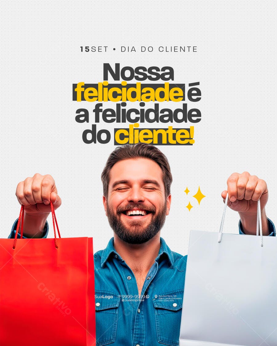 Postagem Dia do Cliente PSD Editável