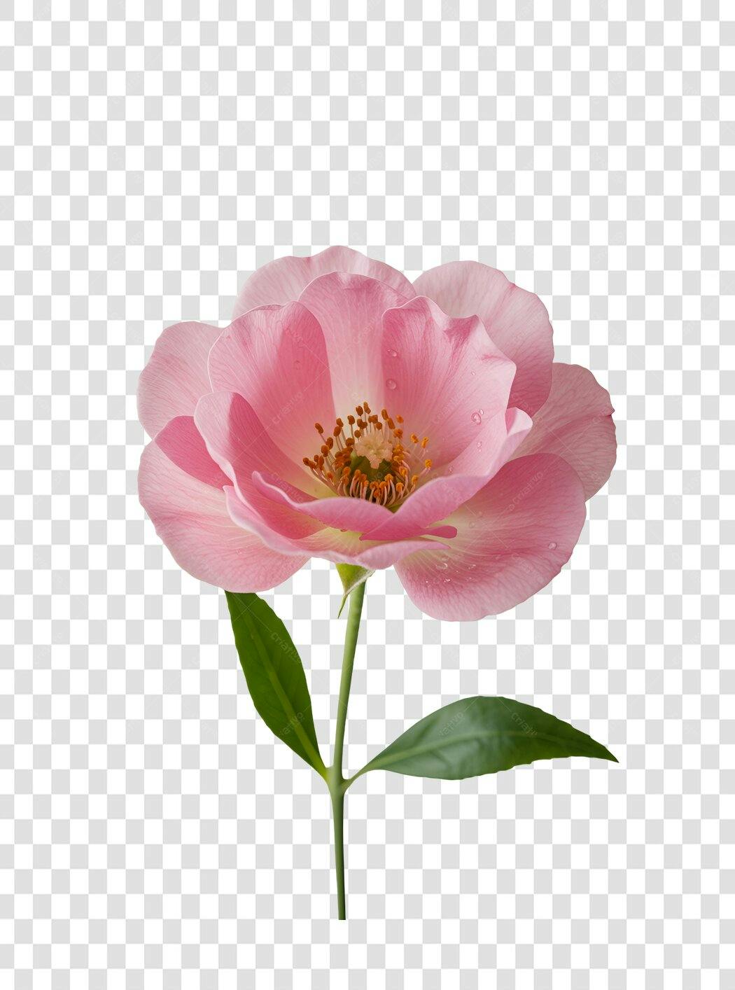 Icone Rosa Rosa Pink PNG com fundo transparente