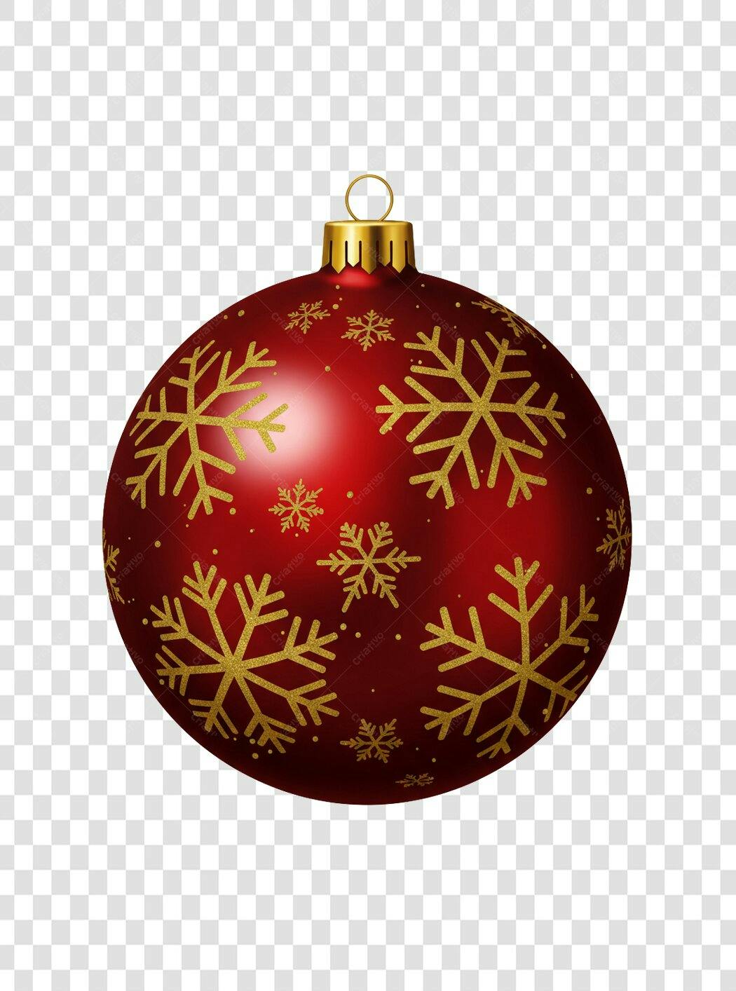 Enfeite Natalino PNG com fundo transparente