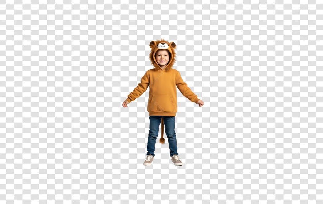 Imagem Criança Leão PNG com fundo transparente