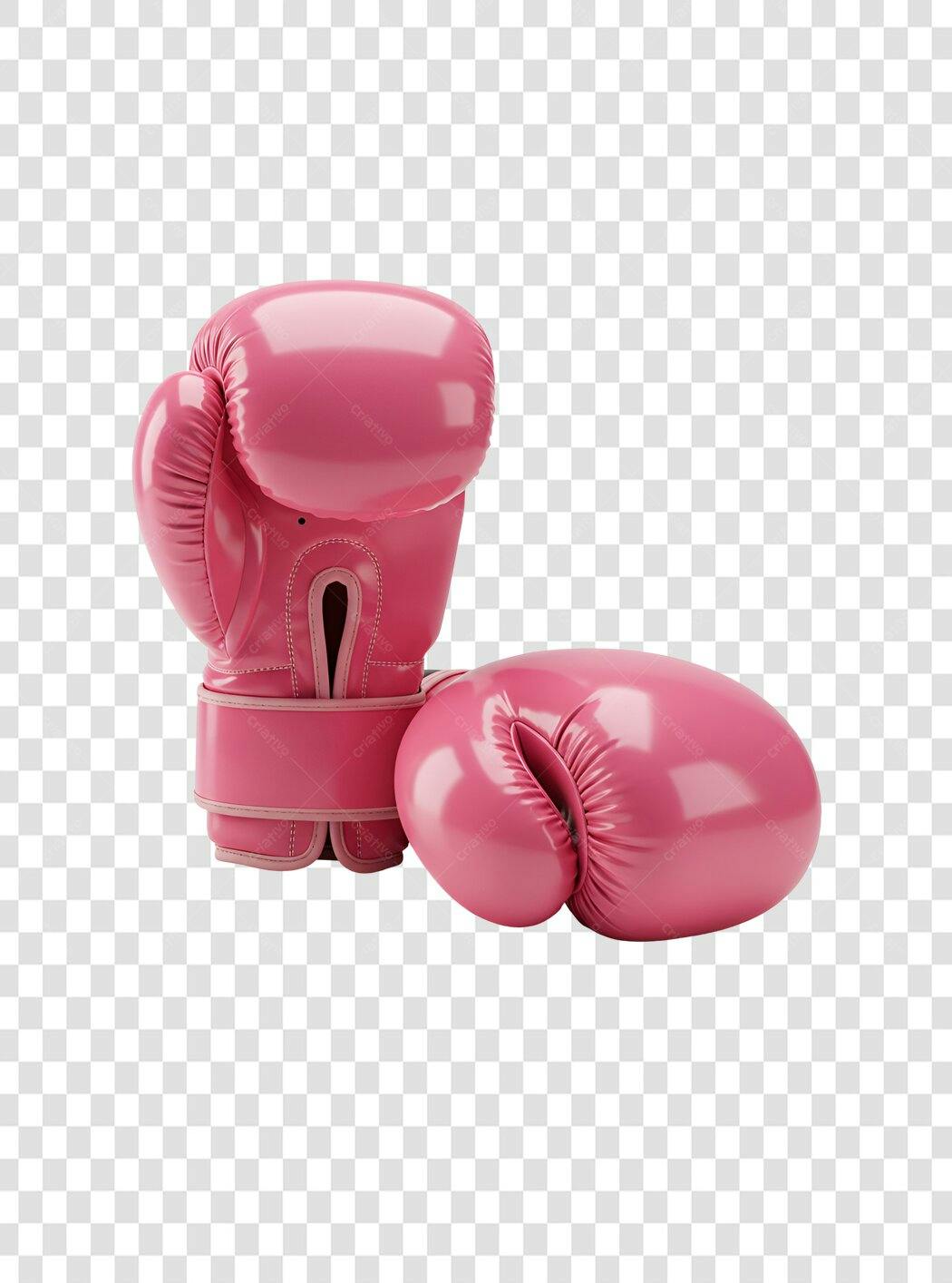 Icone Luvas Boxe Rosa PNG com fundo transparente