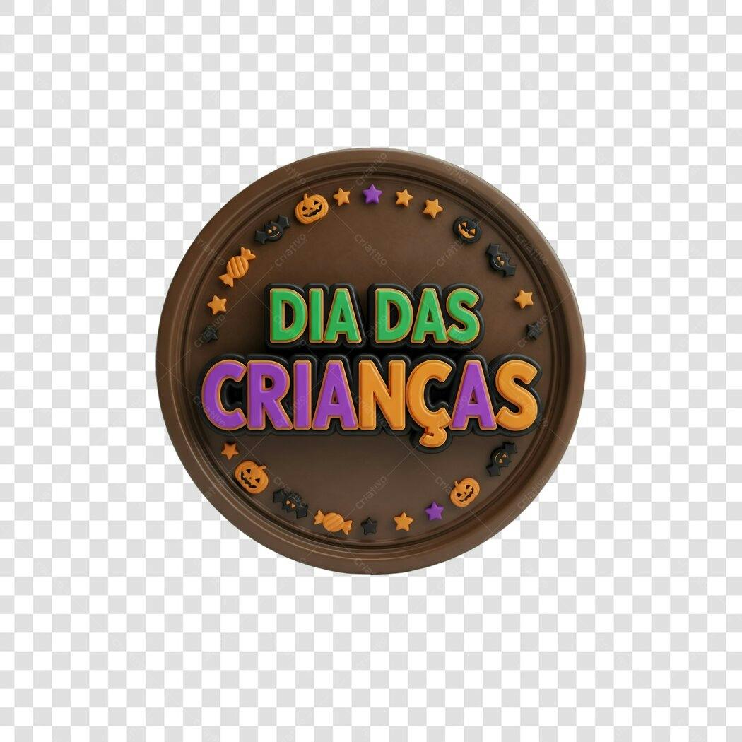 Selo Dia das Crianças PNG com fundo transparente