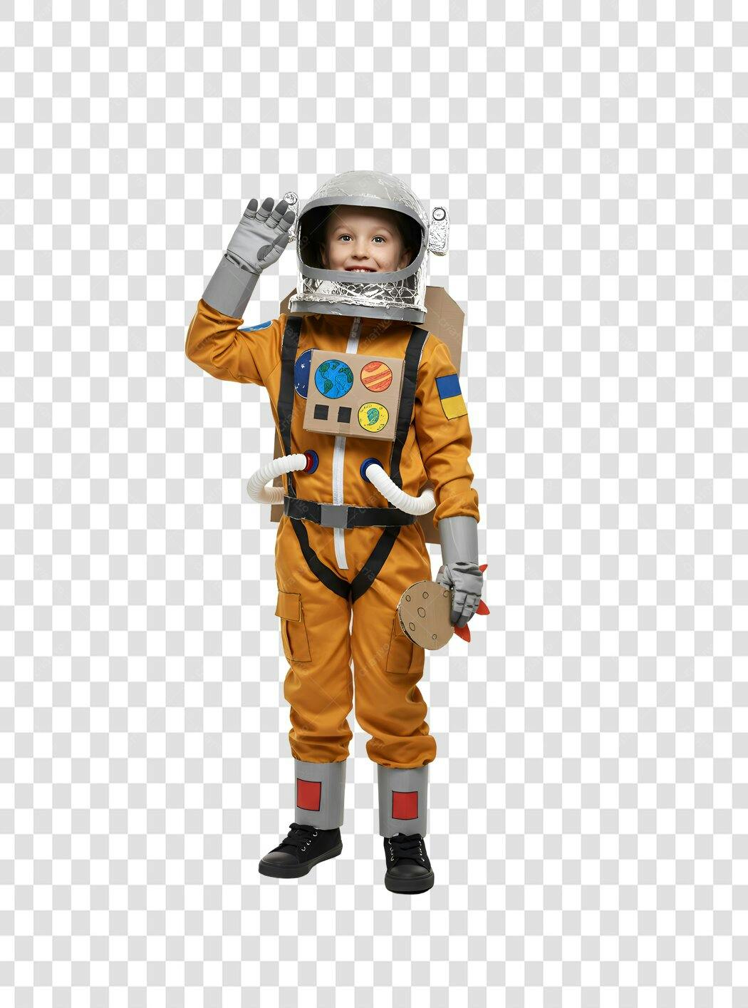 Imagem Criança Astronaut PNG com fundo transparente