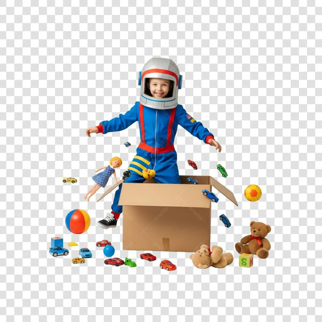 Imagem Criança Astronaut PNG com fundo transparente