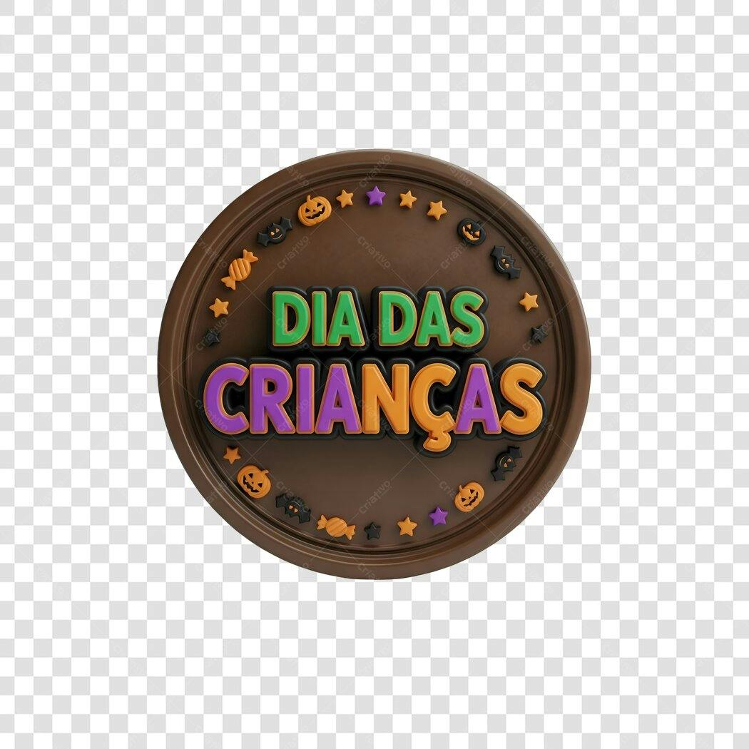 Selo Dia das Crianças PNG com fundo transparente