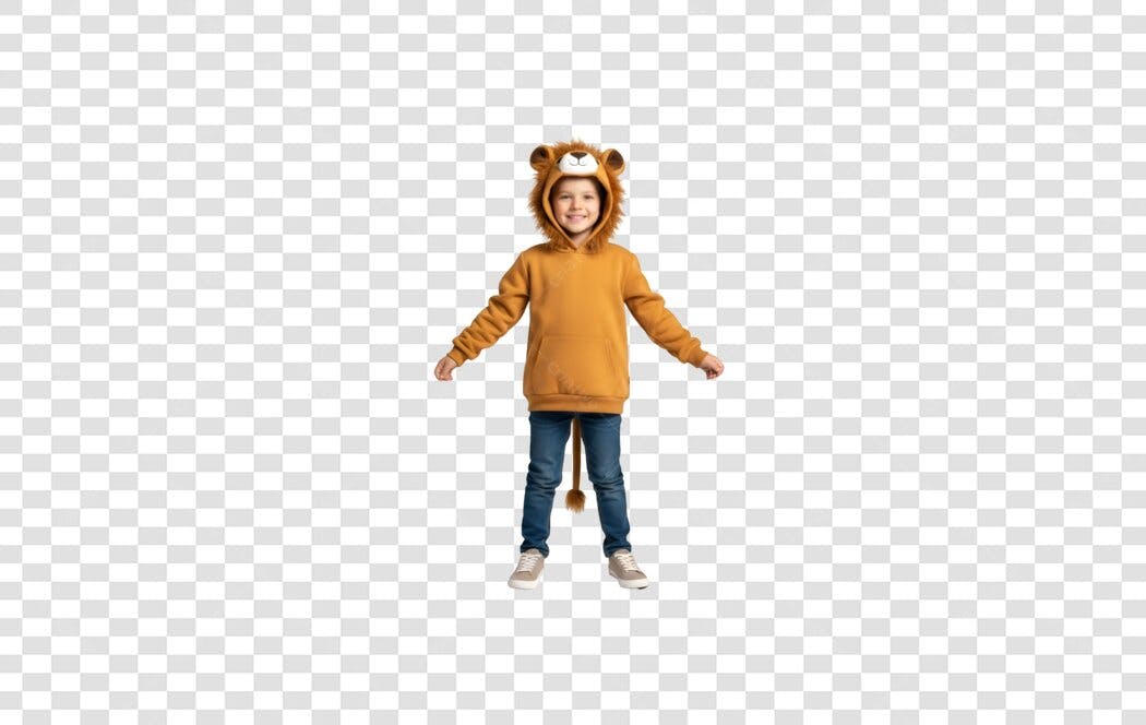 Imagem Criança Leão PNG com fundo transparente