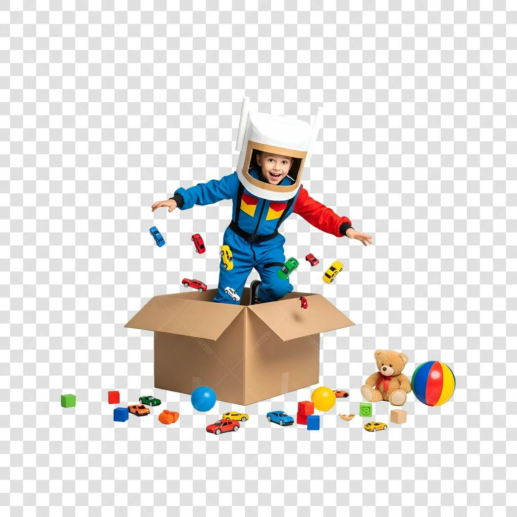 Imagem Criança Astronauta PNG com fundo transparente