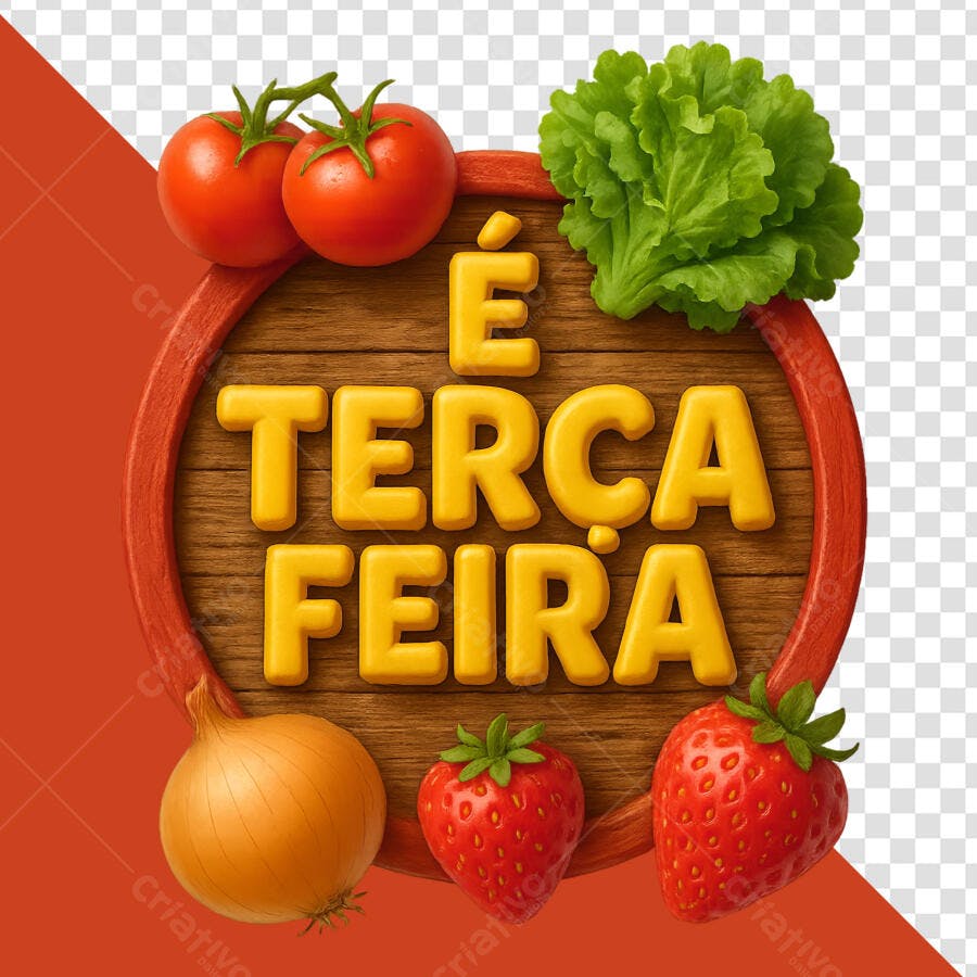 Selo É Terça Feira PNG com fundo transparente
