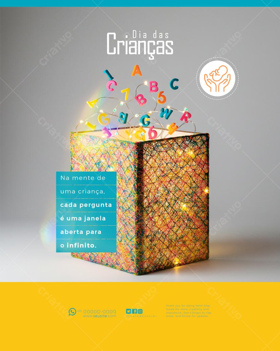 Flyer Dia das Crianças PSD Editável