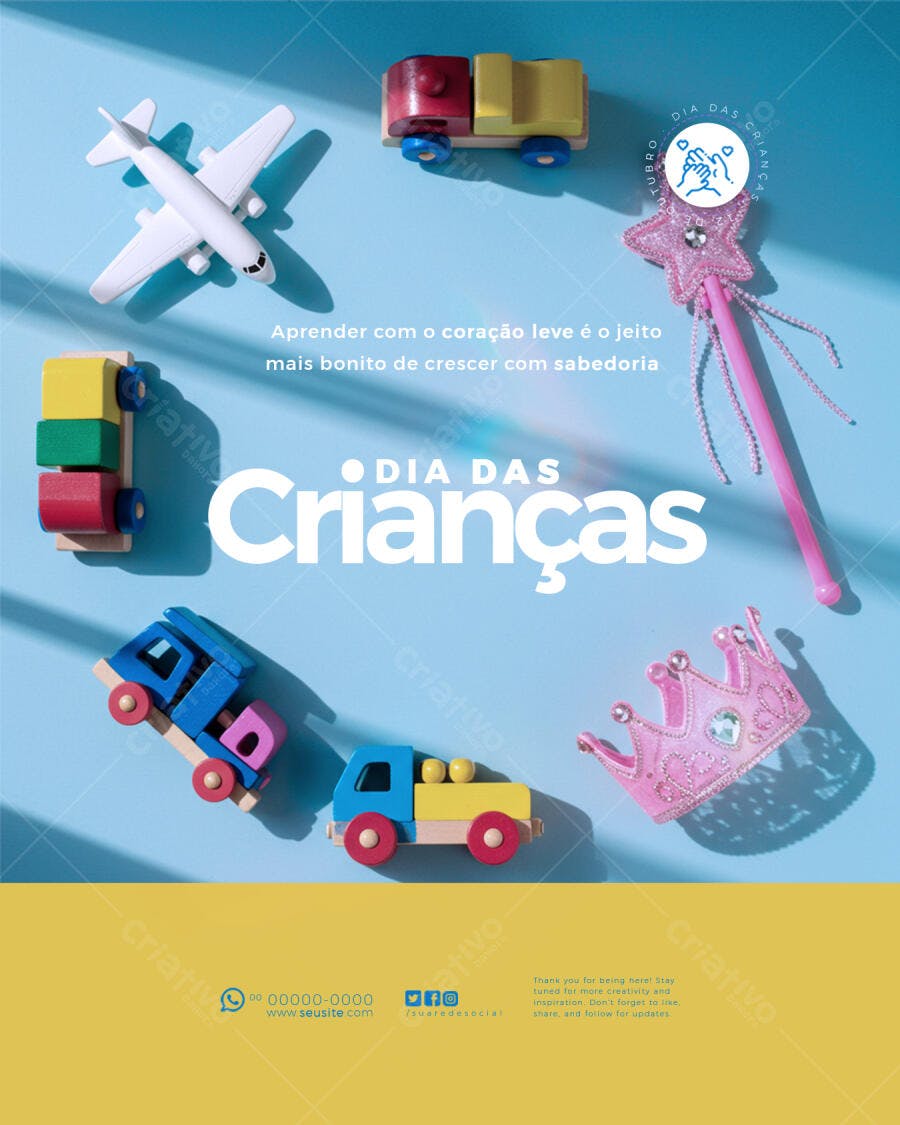 Flyer Dia das Crianças PSD Editável