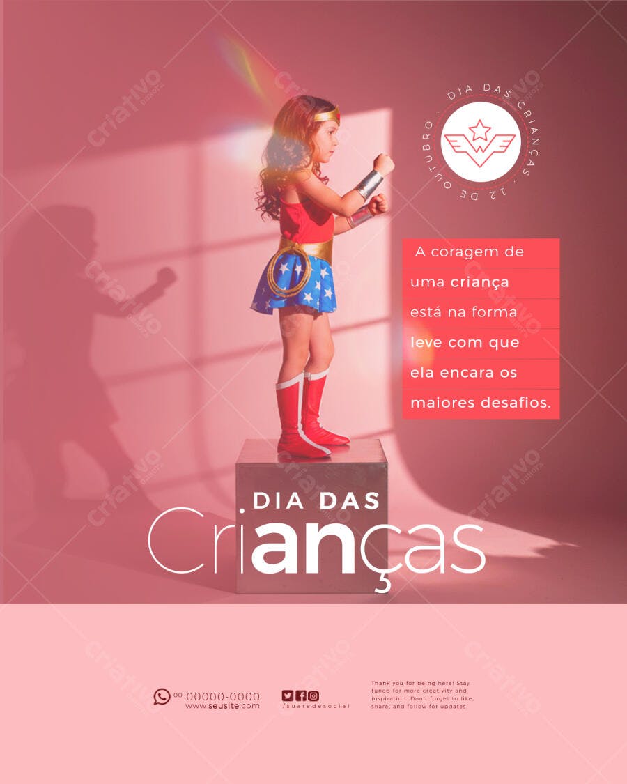 Flyer Dia das Crianças PSD Editável