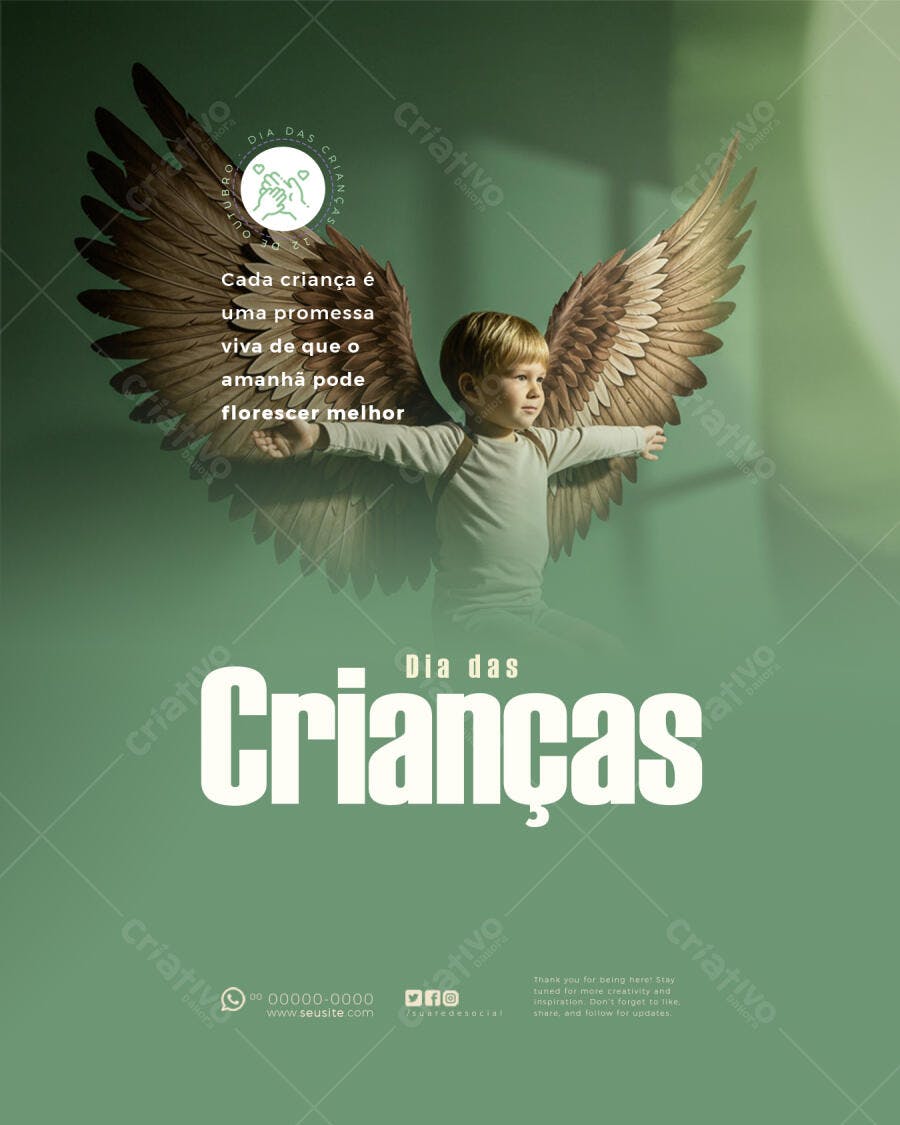 Flyer Dia das Crianças PSD Editável