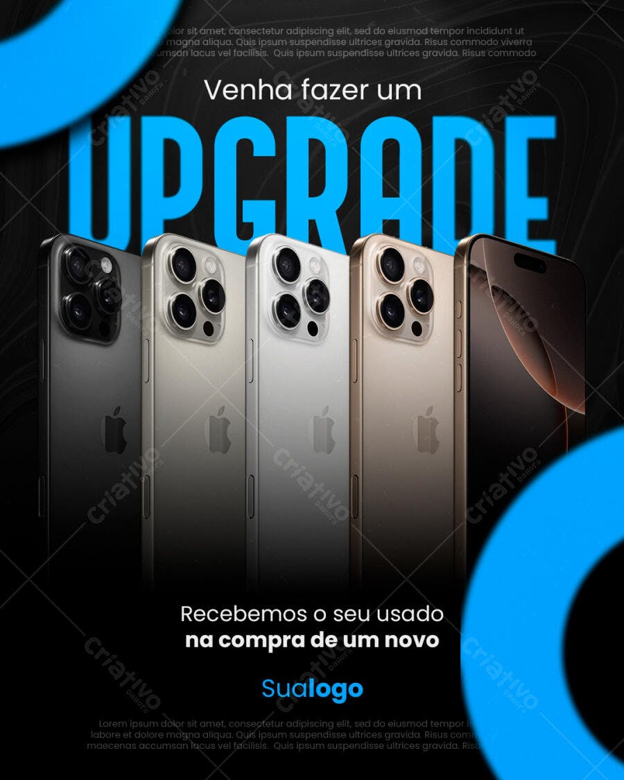 Flyer Troca de Celular PSD Editável