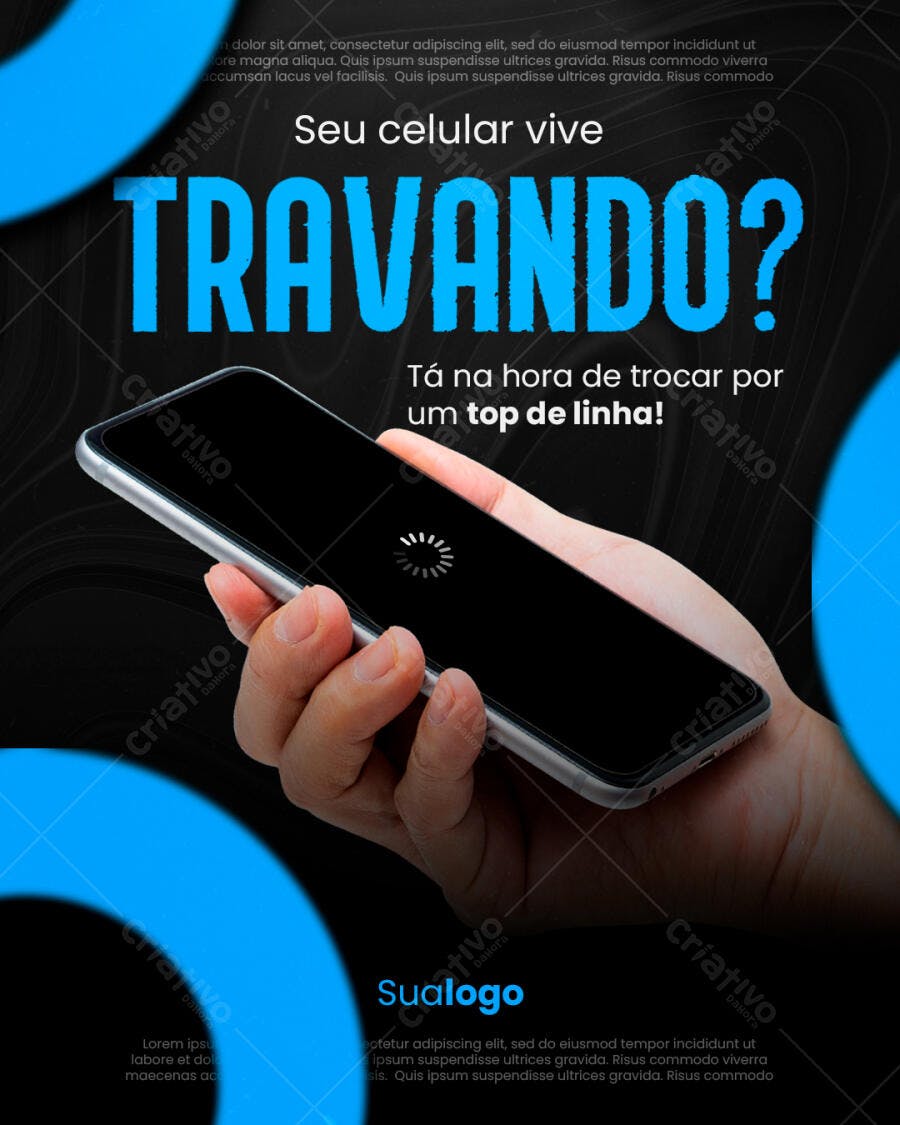 Flyer Troca de Celular PSD Editável