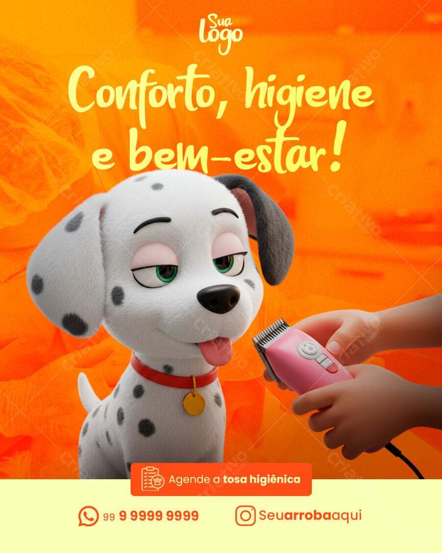 Flyer para Pet Shop PSD Editável