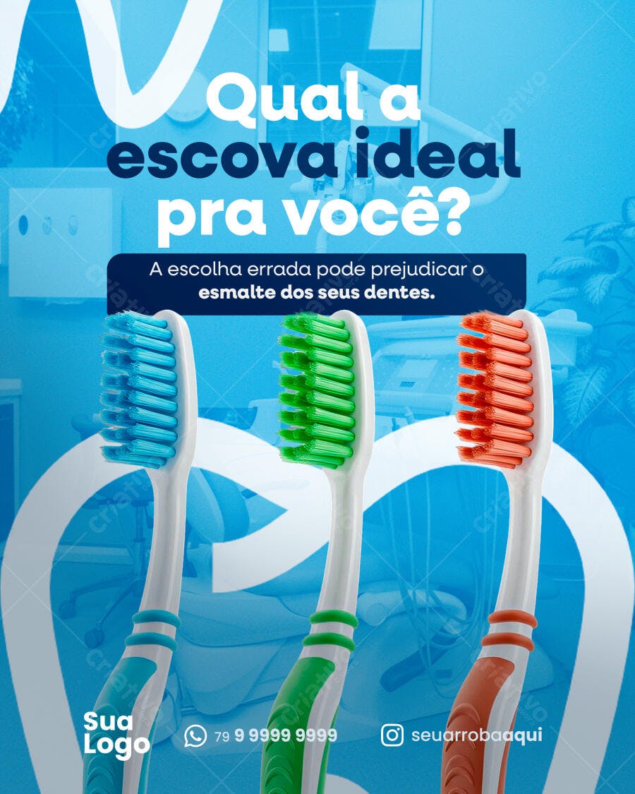 Post para Consultório Odontológico PSD Editável