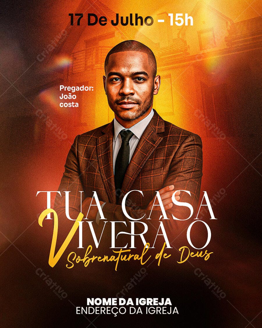 Flyer Evento Igreja PSD Editável