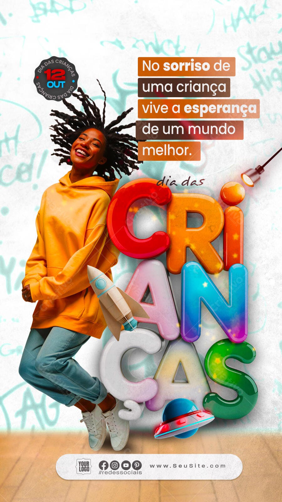 Flyer Dia das Crianças PSD Editável