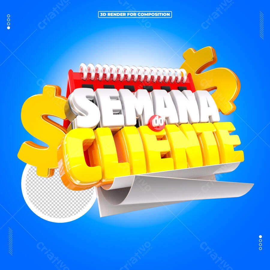Banner Semana do Cliente PSD Editável