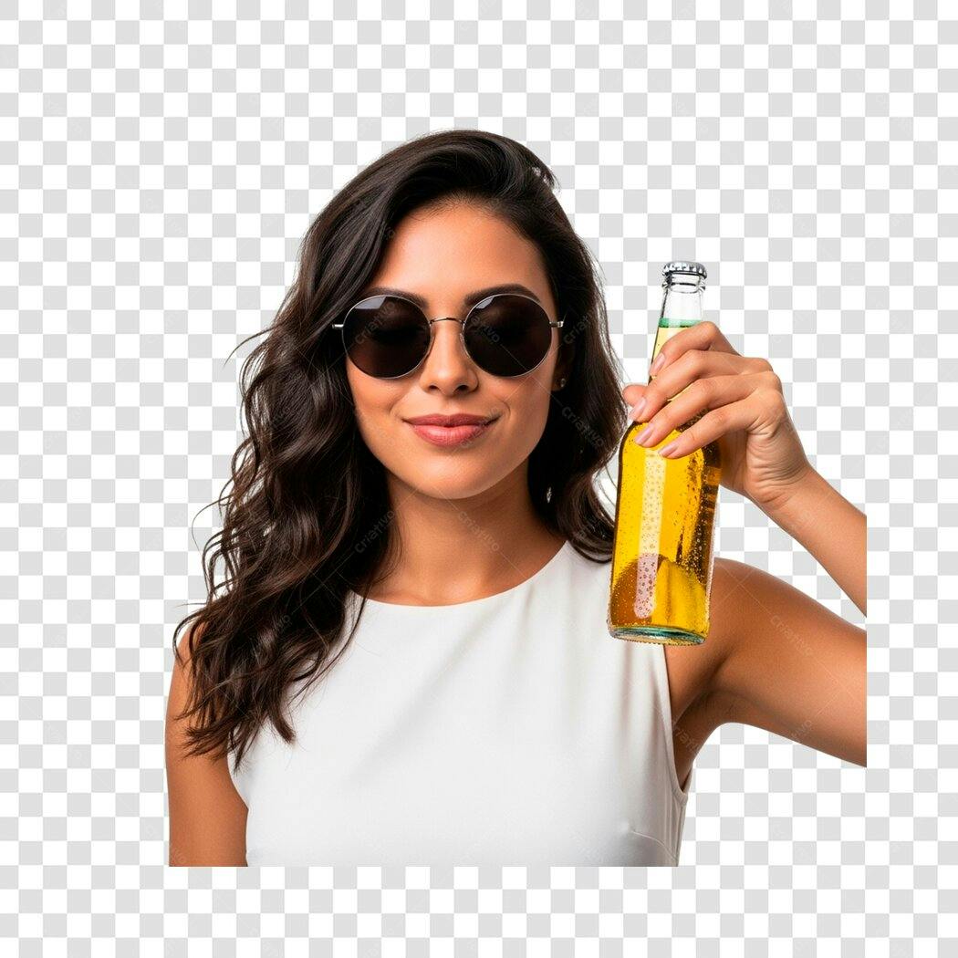 Imagem PNG com fundo transparente Mulher com Cerveja