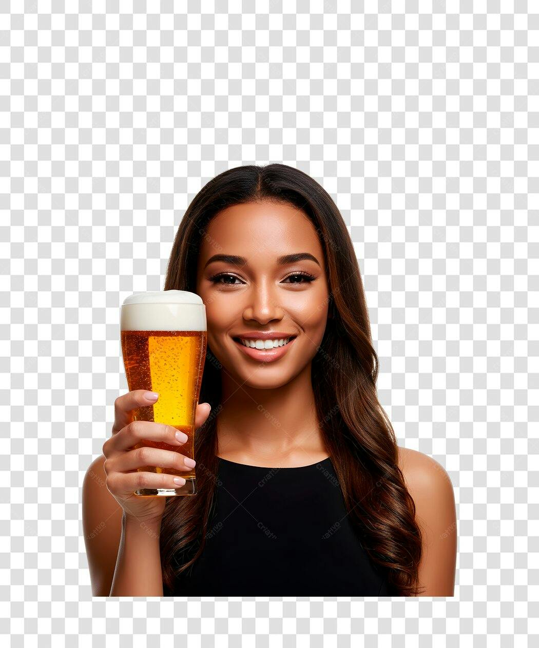Imagem PNG com fundo transparente Mulher Bebendo Cerveja