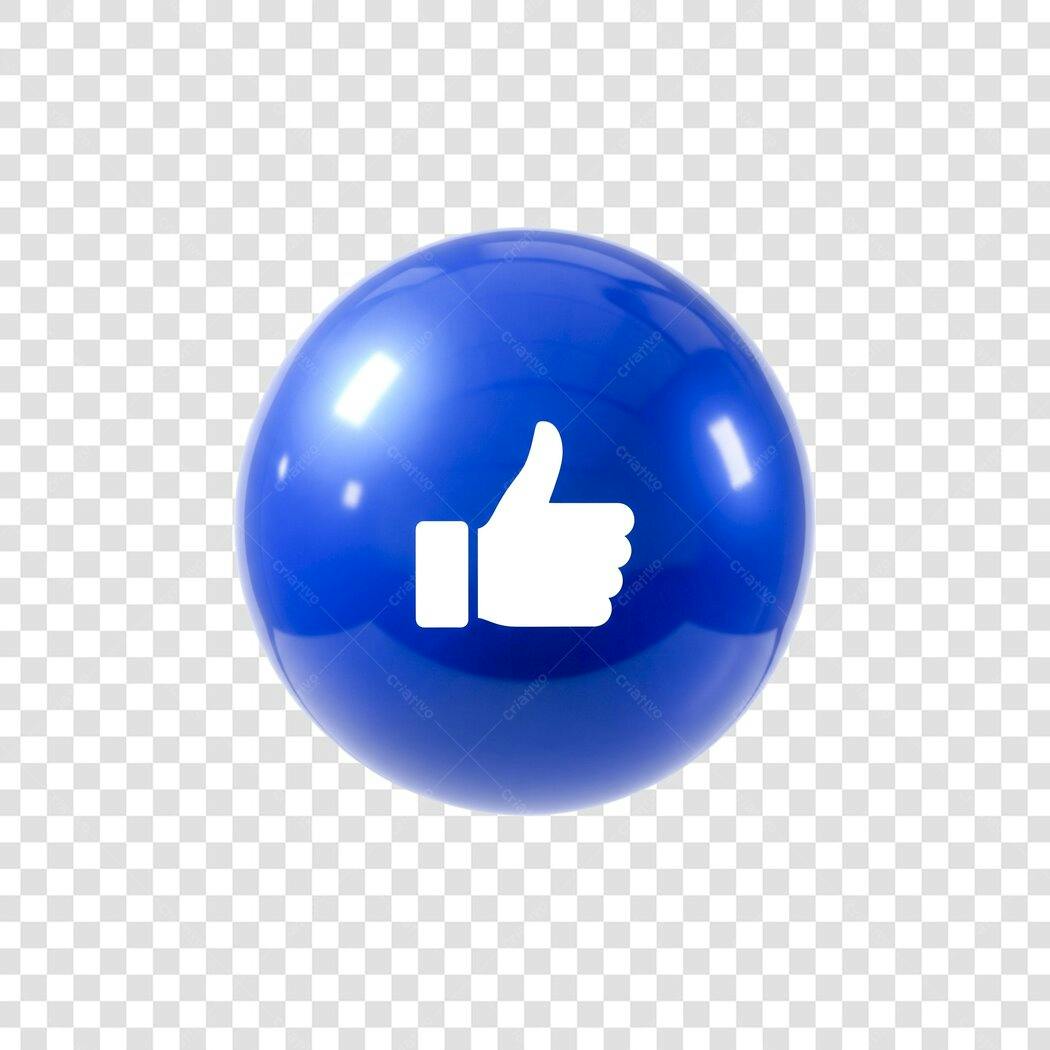 Ícone Curtida em PNG com fundo transparente