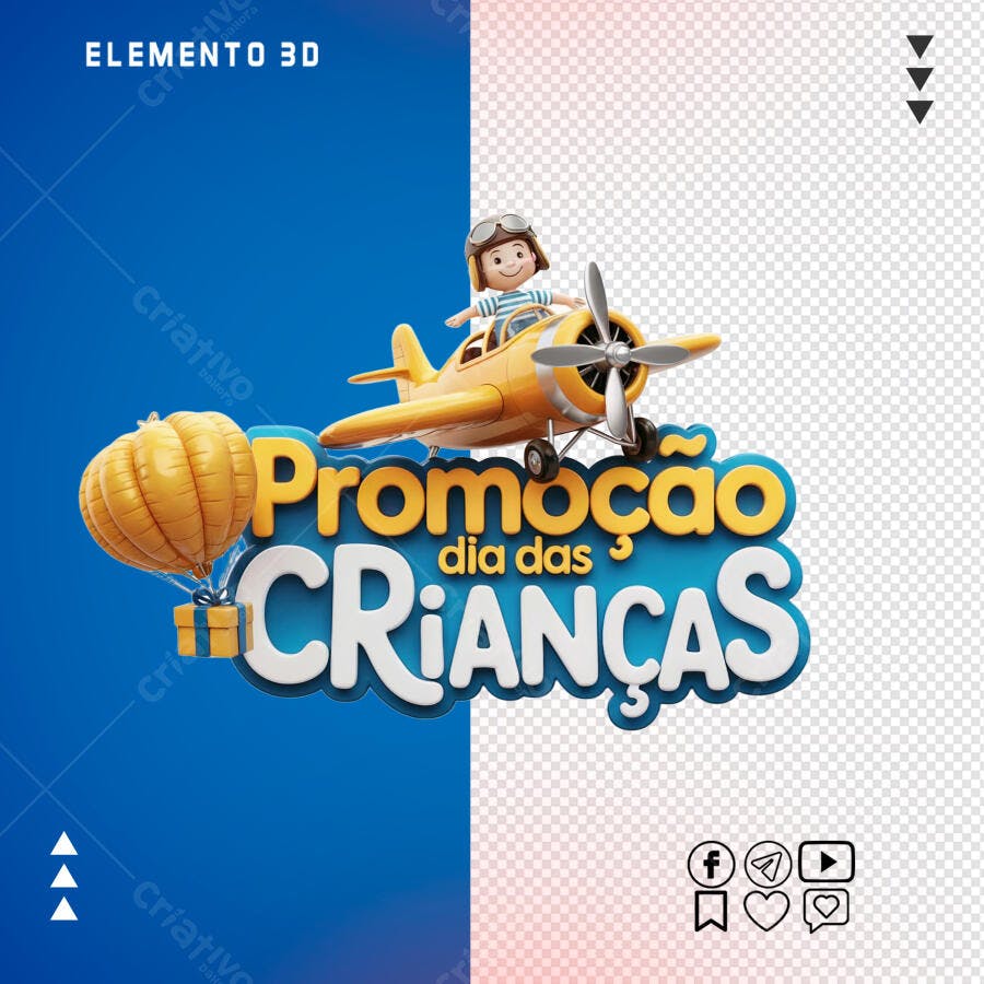 Banner Dia das Crianças PSD Editável