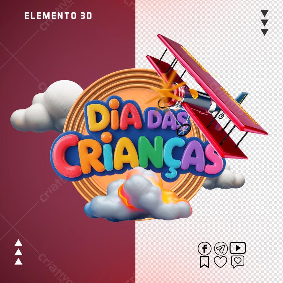 Flyer Dia das Crianças PSD Editável