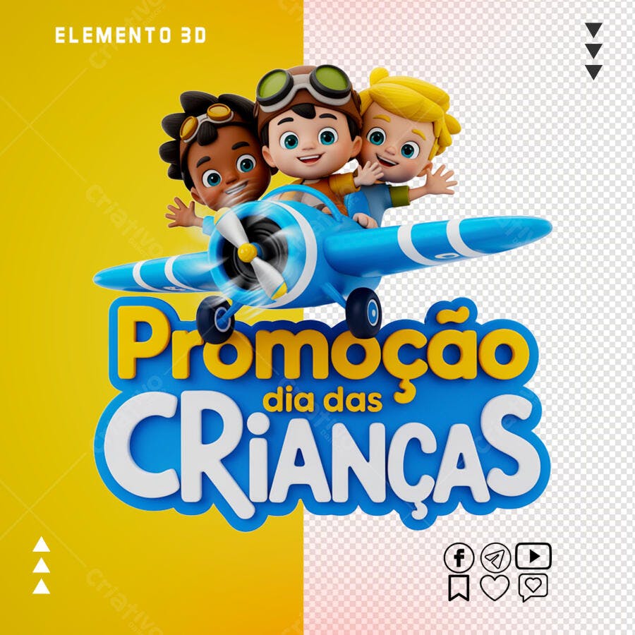 Banner Dia das Crianças PSD Editável
