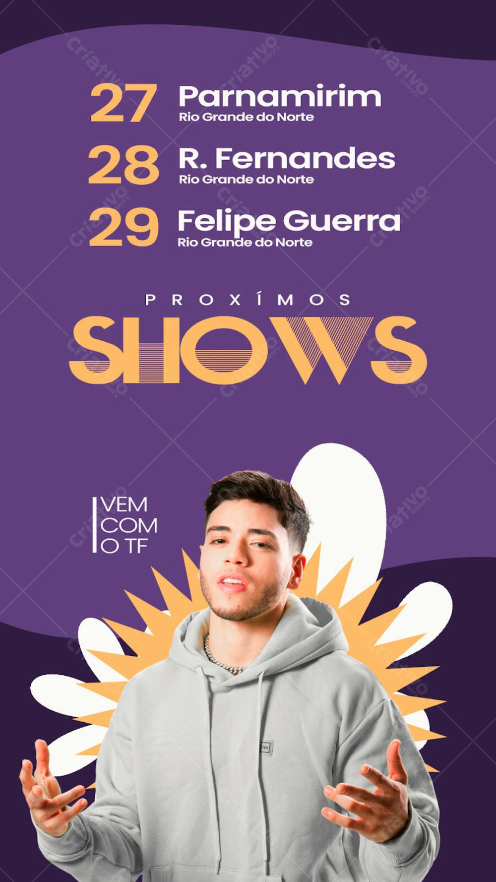 Editable PSD Music Show Flyer | PSD Premium [download]