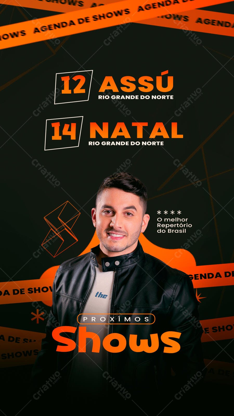 Flyer para Shows Musicais PSD Editável