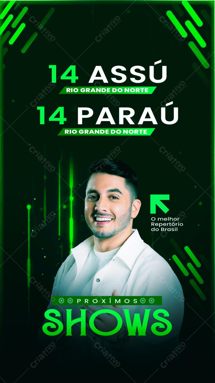 Flyer Shows Musicais PSD Editável