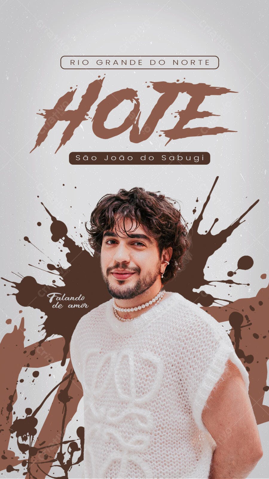 Flyer São João do Sabugi com Haize PSD Editável
