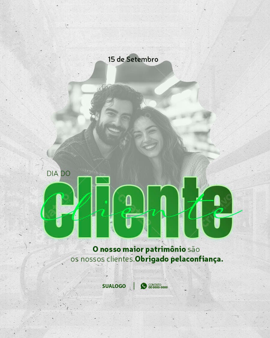 Postagem Dia do Cliente PSD Editável