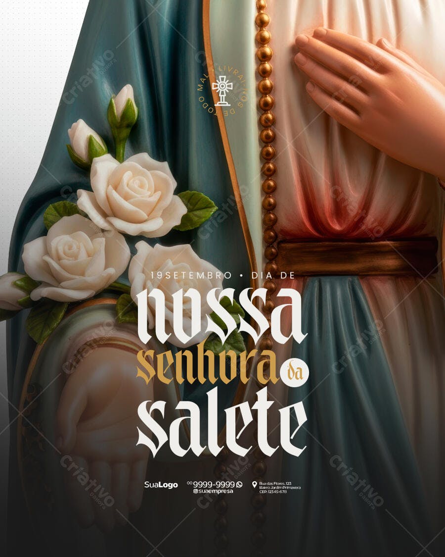 Flyer Nossa Senhora da Salete 19 Setembro PSD Editável