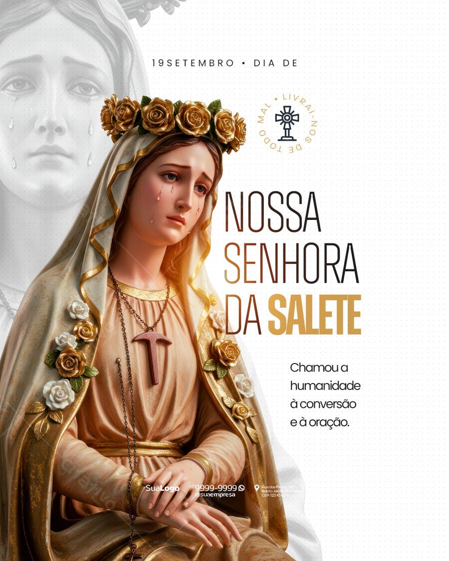 Flyer Nossa Senhora da Salete 19 de Setembro PSD Editável