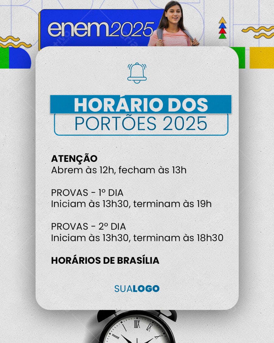Infográfico ENEM 2025 PSD Editável