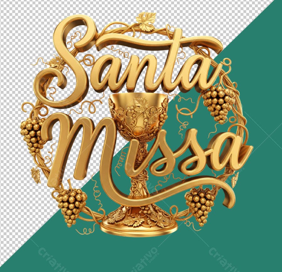 Arte para Santa Missa PSD Editável