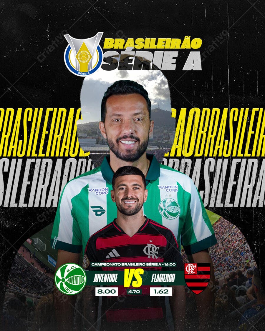 Flyer Brasileirão Série A PSD Editável