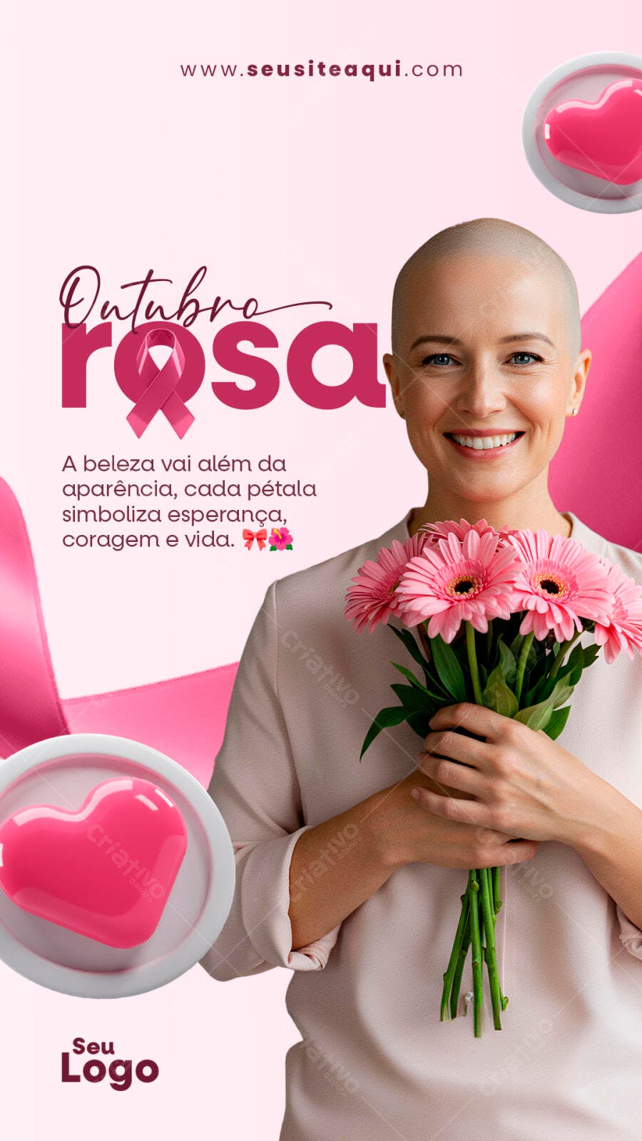 Post para Outubro Rosa PSD Editável