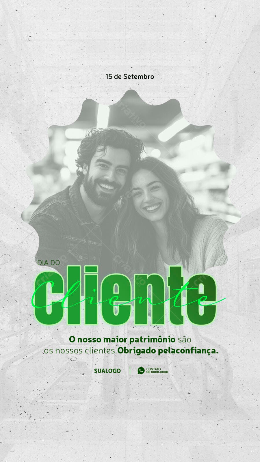 Flyer Dia do Cliente PSD Editável