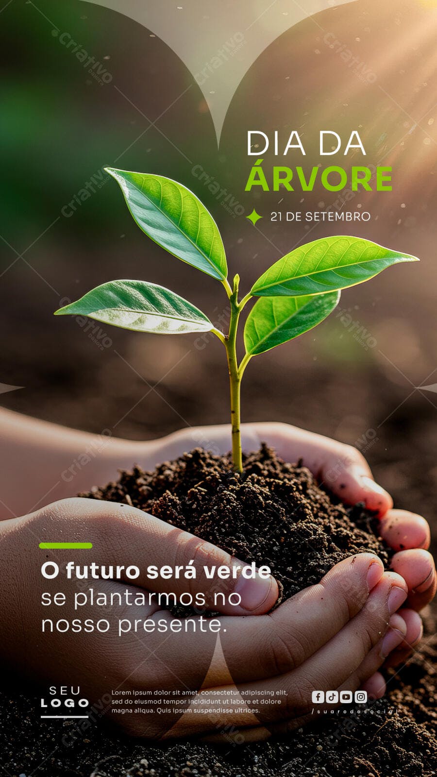 Flyer Dia da Árvore PSD Editável