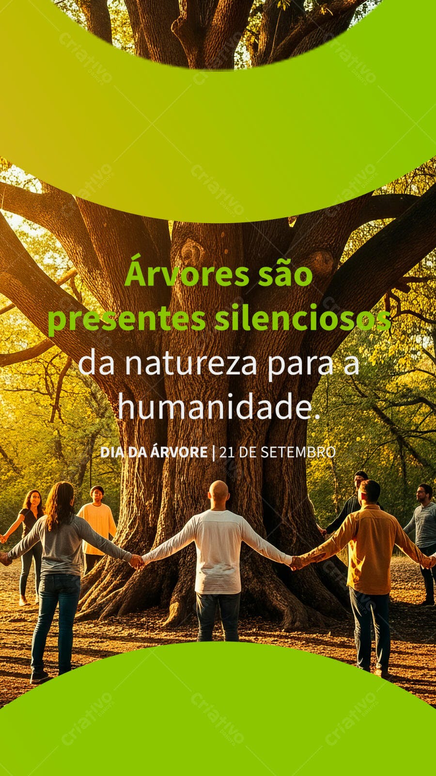 Flyer Dia da Árvore PSD Editável