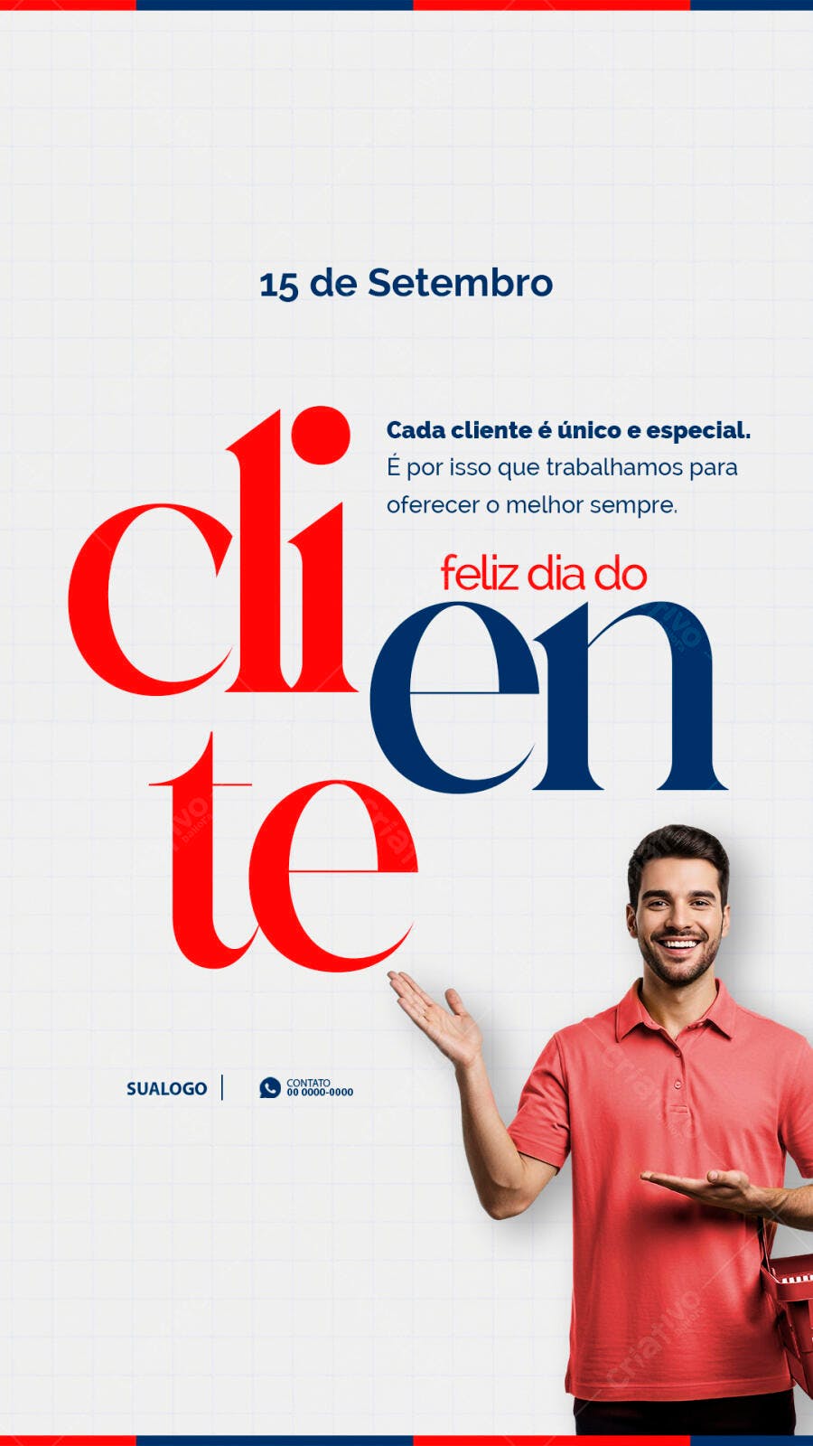 Flyer Dia do Cliente PSD Editável