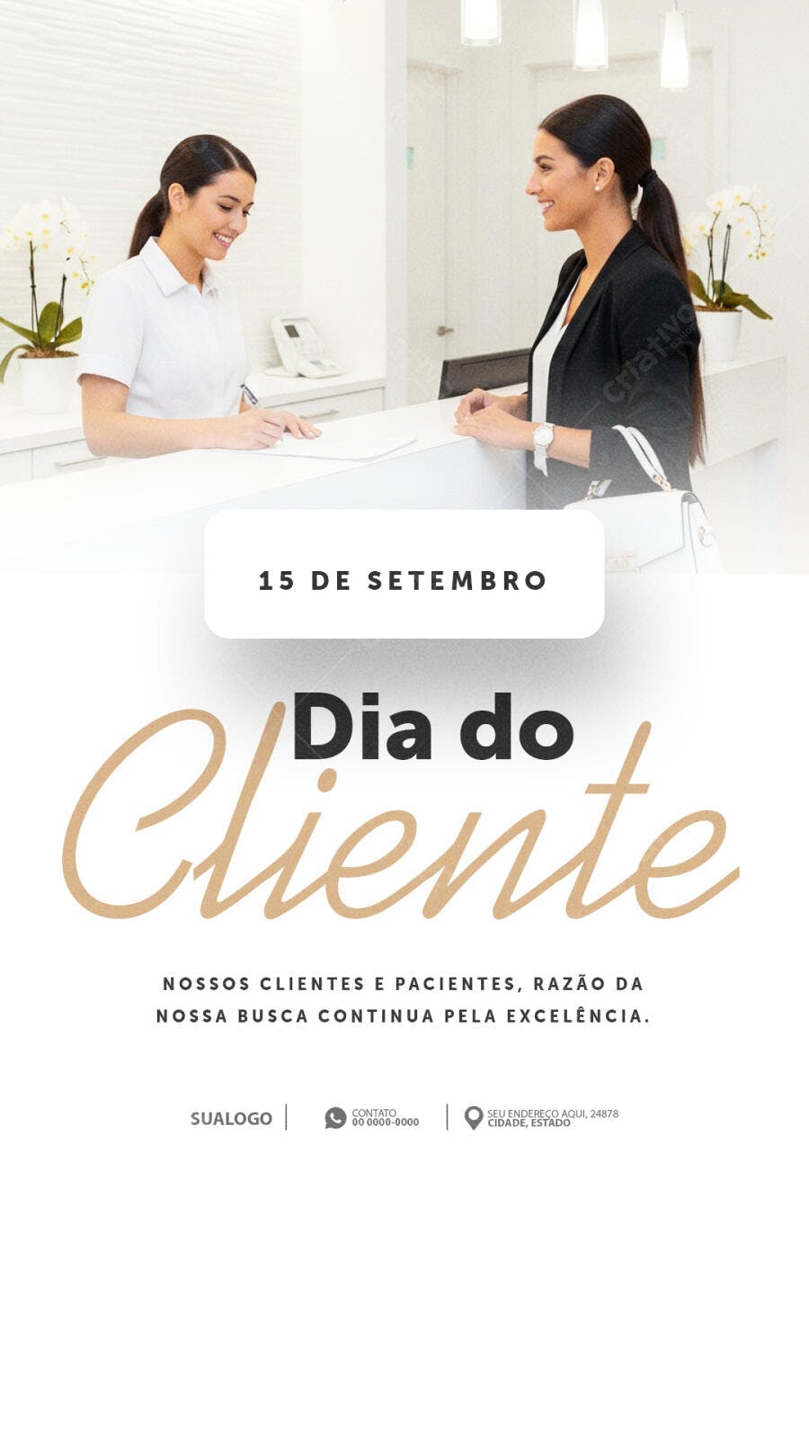 Flyer Dia do Cliente PSD Editável